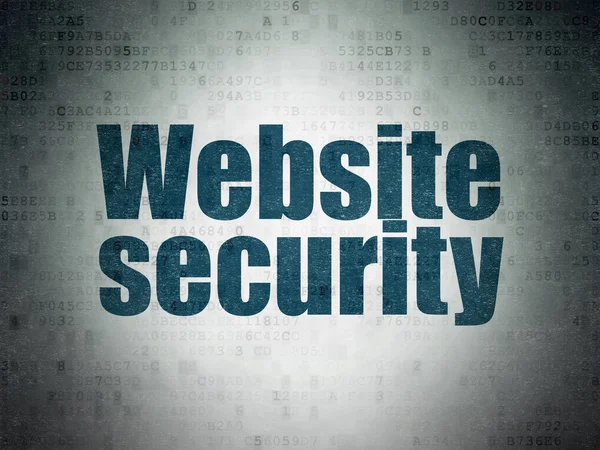 Conceito de segurança: Website Security on Digital Data Paper background — Fotografia de Stock