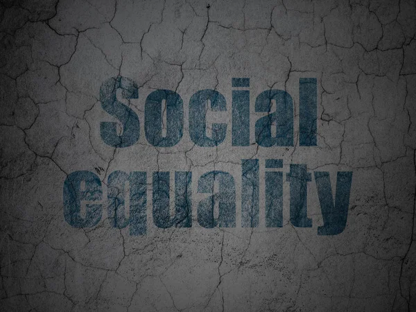 Politiek concept: sociale gelijkheid op grunge muur achtergrond — Stockfoto