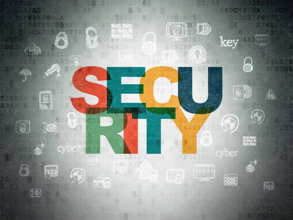 Conceito de segurança: Segurança em fundo de papel de dados digitais — Fotografia de Stock