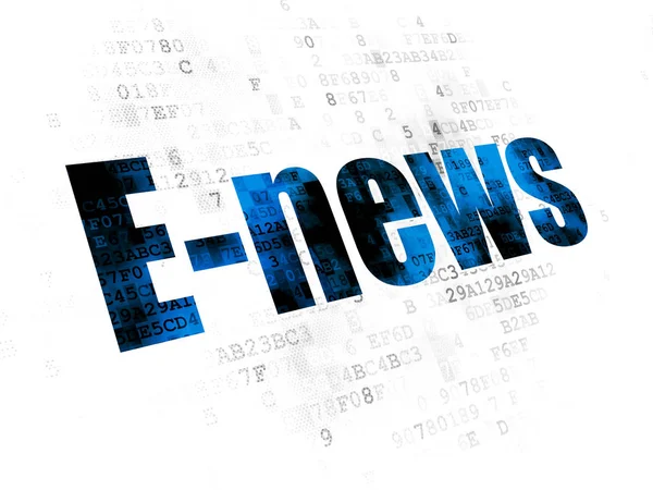 Concepto de noticias: E-news on digital background —  Fotos de Stock