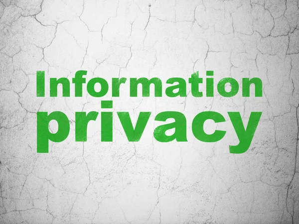 Koncepcja bezpieczeństwa: prywatność informacji na tle ściany — Zdjęcie stockowe