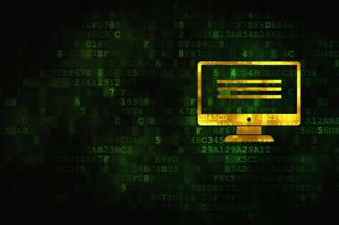Programlama kavramı: dijital arka yüzündeki LCD ekran