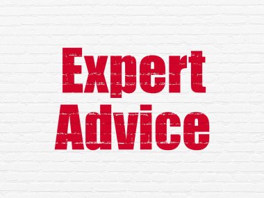 Law concept: Expert Advice on wall background clipart
