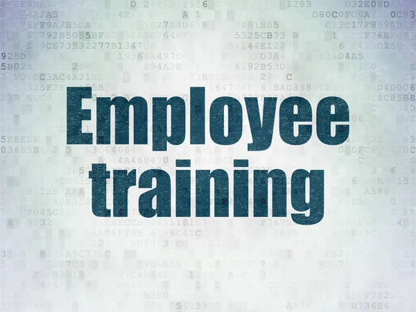 Learning concept: Employee Training on Digital Data Paper background — Stock Photo, Image