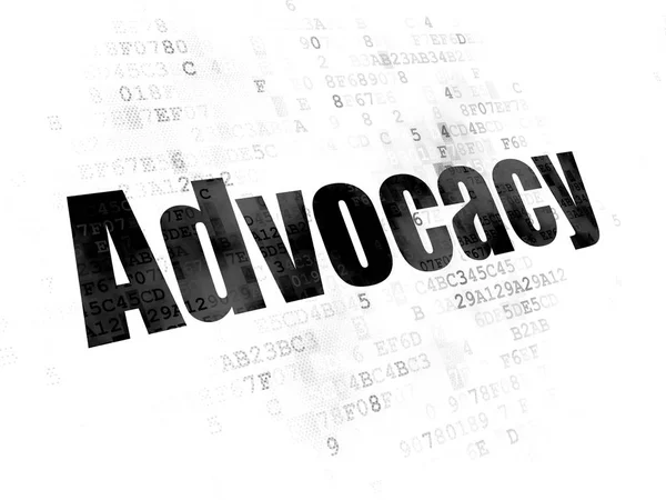 Law concept: Advocacy on Digital background — Stock Photo, Image