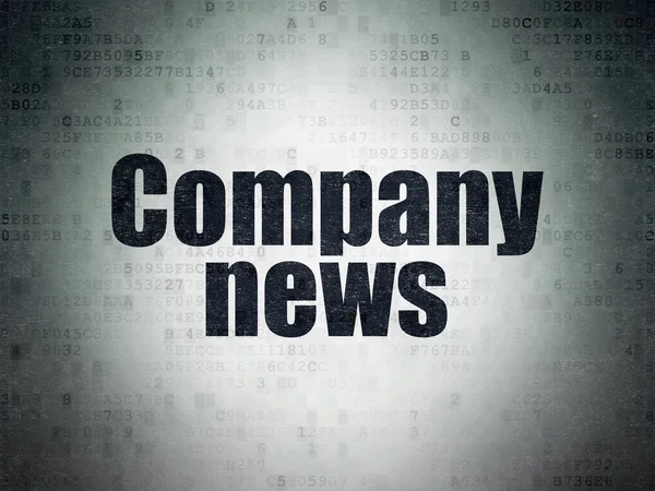 News concept: Company News on Digital Data Paper background — Stock Photo, Image