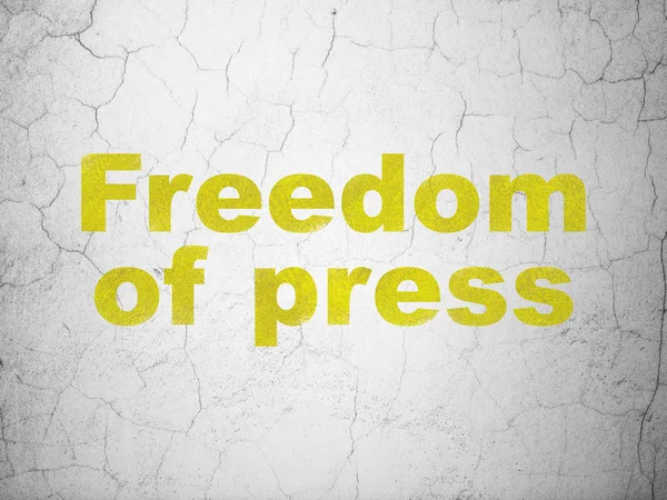 Politics concept: Freedom Of Press on wall background