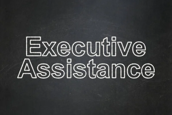 Business concept: Executive Assistance on chalkboard background — Stock Photo, Image