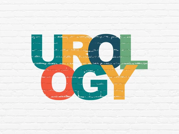 Gesundheitskonzept: Urologie auf Wandhintergrund — Stockfoto