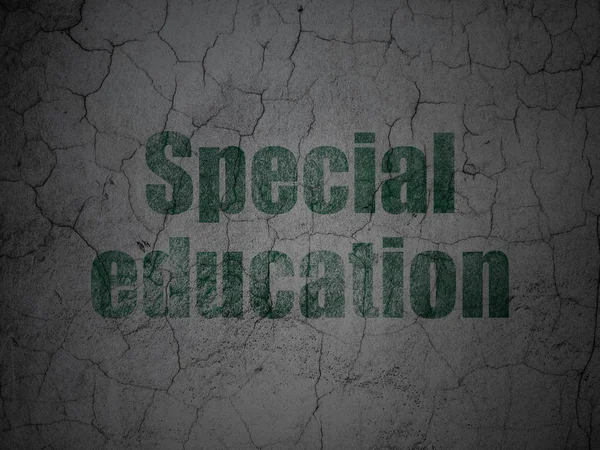Learning concept: Special Education on grunge wall background — Stock Photo, Image