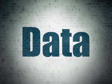 Bilgi kavramı: dijital veri kağıt arka plan üzerinde veri