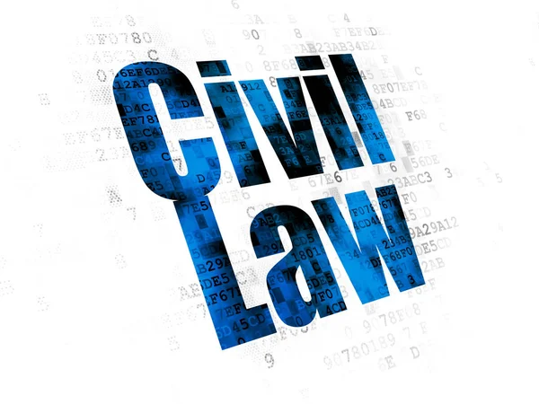 Law concept: Civil Law on Digital background — Stock Photo, Image