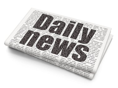 Haber kavramı: Daily News gazetesi arka plan üzerinde