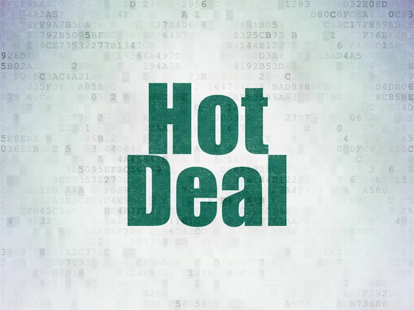 Business concept: Hot Deal on Digital Data Paper background — Stock Photo, Image