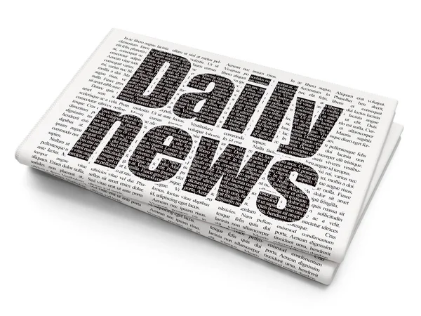 News concept: Daily News on Newspaper background — Stock Photo, Image