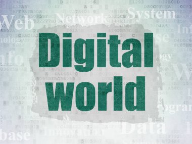 Bilgi kavramı: dijital veri kağıt arka plan dijital dünya