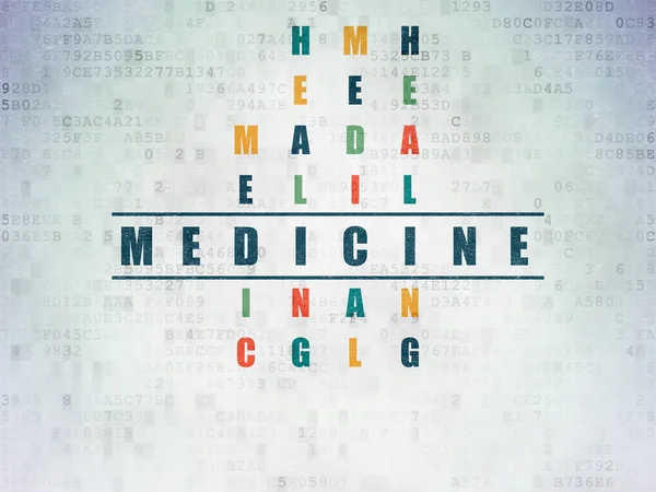 의료 개념: 크로스 워드 퍼즐에 의학 — 스톡 사진