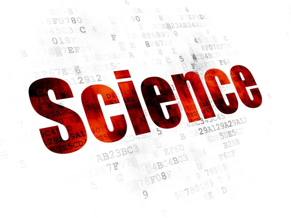Concetto scientifico: Scienza su sfondo digitale — Foto Stock