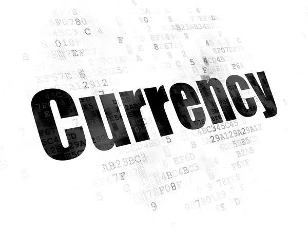 Bankenkonzept: Währung auf digitalem Hintergrund — Stockfoto
