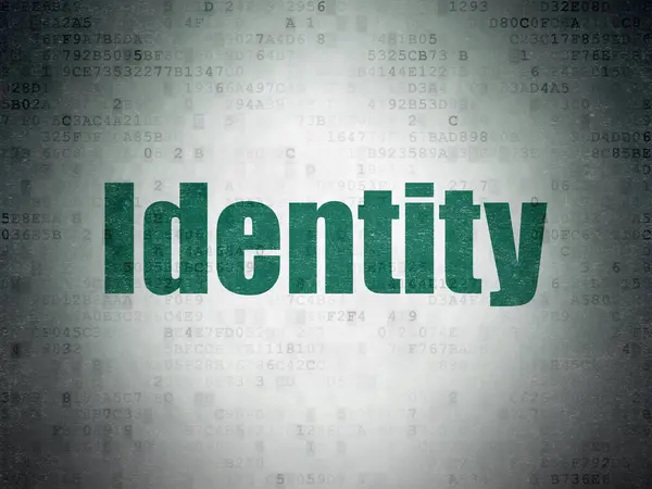 Conceito de privacidade: Identity on Digital Data Paper background — Fotografia de Stock