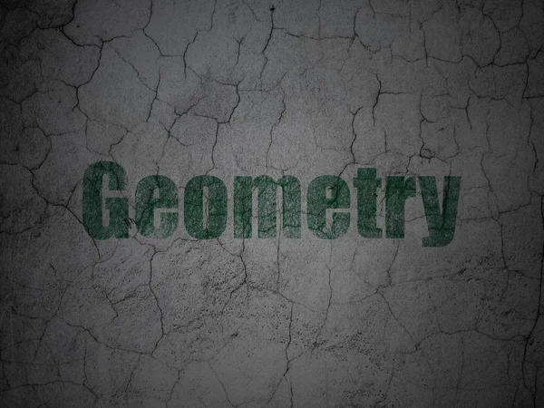 Conceito de educação: Geometria no fundo da parede grunge — Fotografia de Stock