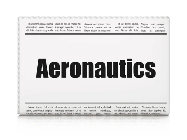 Concept scientifique : la une des journaux Aéronautique — Photo