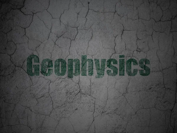 Concepto científico: Geofísica sobre fondo de pared grunge —  Fotos de Stock