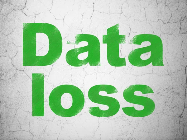 Data concept: Data Loss on wall background