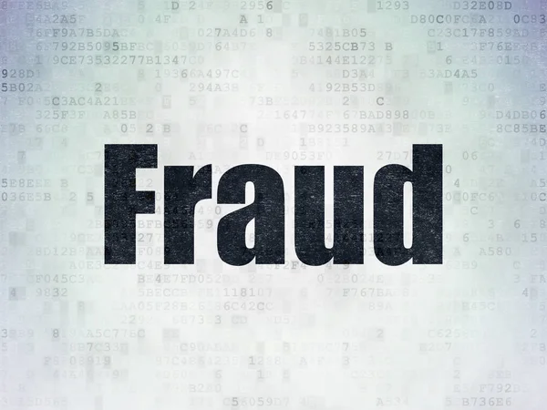 Conceito de privacidade: Fraude no contexto do Digital Data Paper — Fotografia de Stock