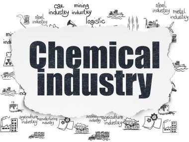 Manufacuring kavramı: Tarih Torn kağıt arka plan kimya sanayî