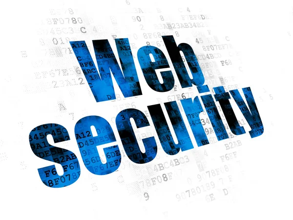 Concetto di sicurezza: Web Security su sfondo digitale — Foto Stock