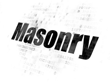 İnşa kavramı: dijital arka plan duvar