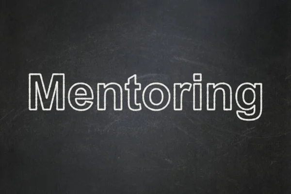 Concetto di istruzione: mentoring su lavagna — Foto Stock