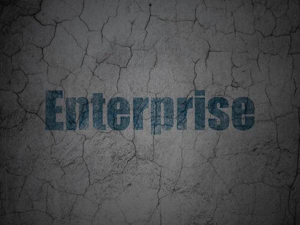 Obchodní koncept: Enterprise na pozadí zeď grunge — Stock fotografie