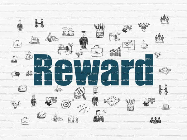Finance concept: Reward on wall background — Stock Photo, Image