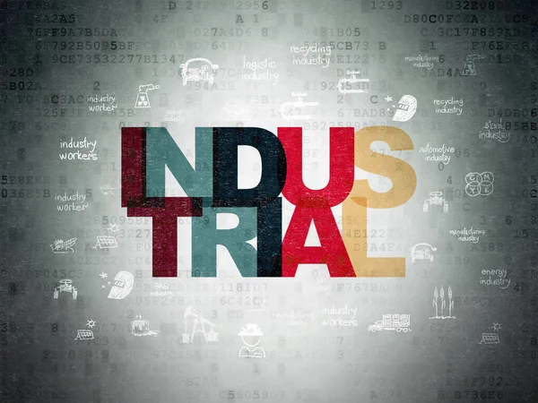 Concetto industriale: industriale su base Digital Data Paper — Foto Stock