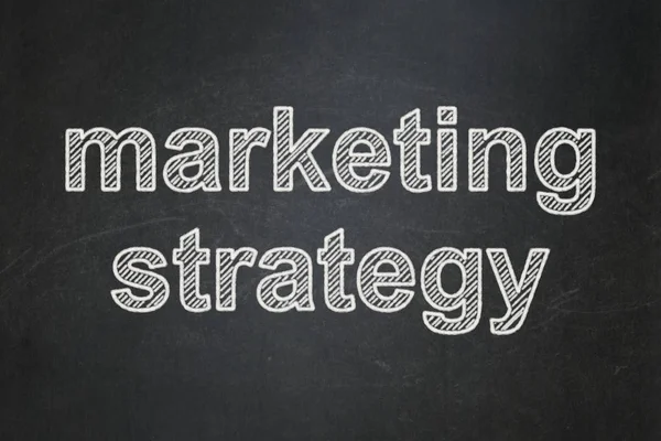 Concept marketing : Stratégie marketing sur fond de tableau — Photo