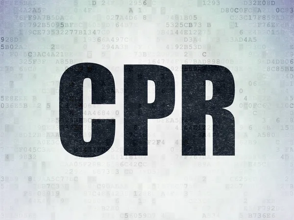 Medicine concept: CPR on Digital Data Paper background — Stock Photo, Image