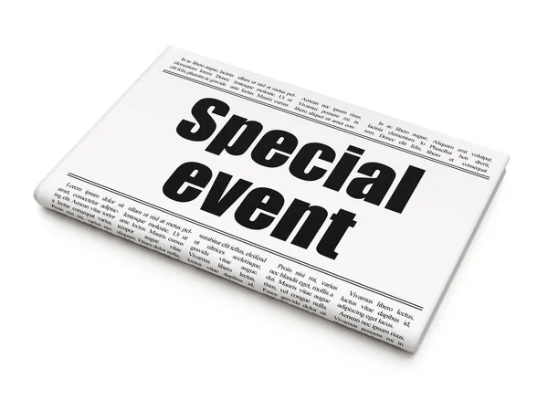 Finance concept: newspaper headline Special Event — Stock Photo, Image