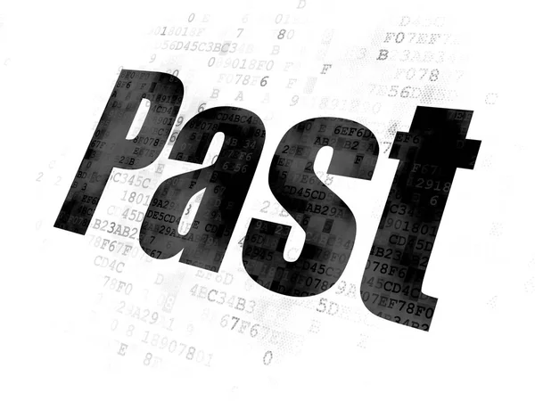 Time concept: Past on Digital background — Stock Photo, Image