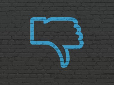 Sosyal medya kavramı: Duvardaki Başparmak Aşağı