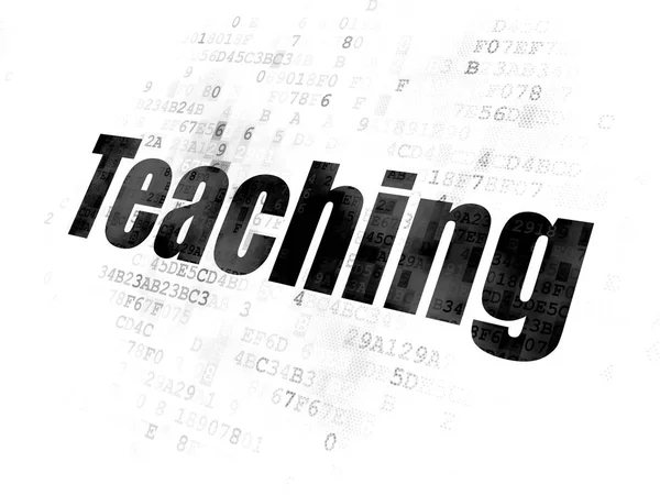 Концепция обучения: преподавание на цифровом фоне — стоковое фото