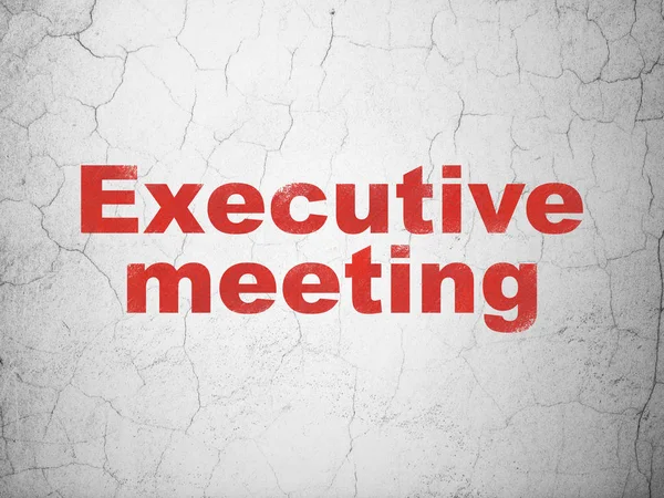 Finance concept: Executive Meeting on wall background