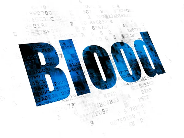 Health concept: Blood on Digital background — Stock Photo, Image