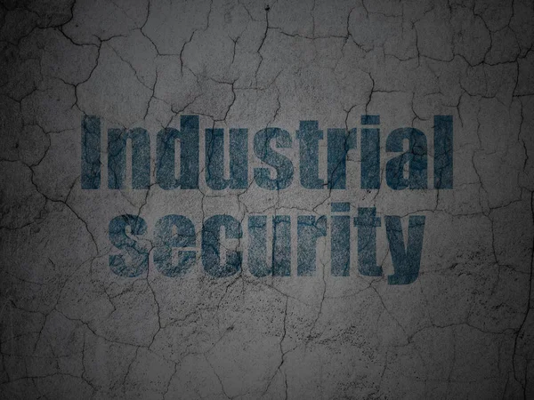 Bezpečnostní koncepce: průmyslové bezpečnosti na pozadí zeď grunge — Stock fotografie