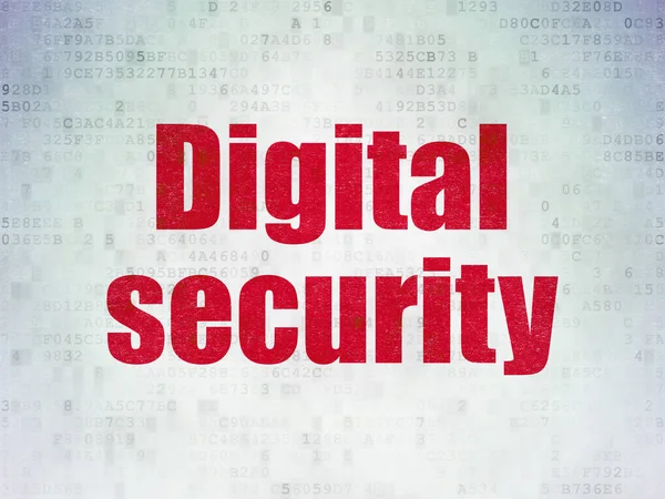 Концепция конфиденциальности: Цифровая безопасность на фоне цифровых документов — стоковое фото