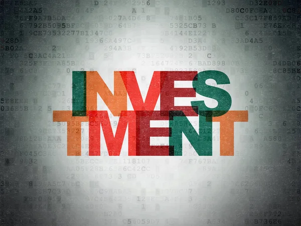 Koncepce podnikání: investice na digitálních dat. papír na pozadí — Stock fotografie