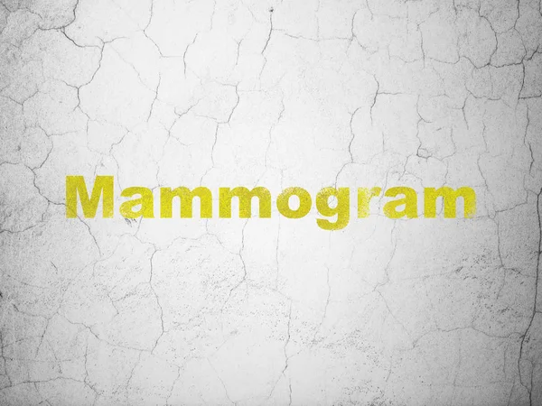 Geneeskunde concept: Mammogram op muur achtergrond — Stockfoto