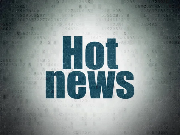 News concept: Hot News on Digital Data Paper background