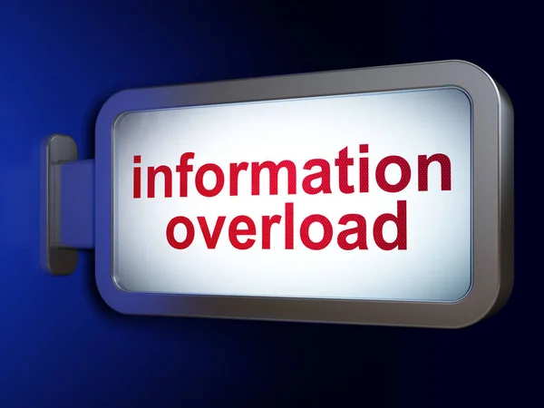 Data concept: Information Overload on billboard background